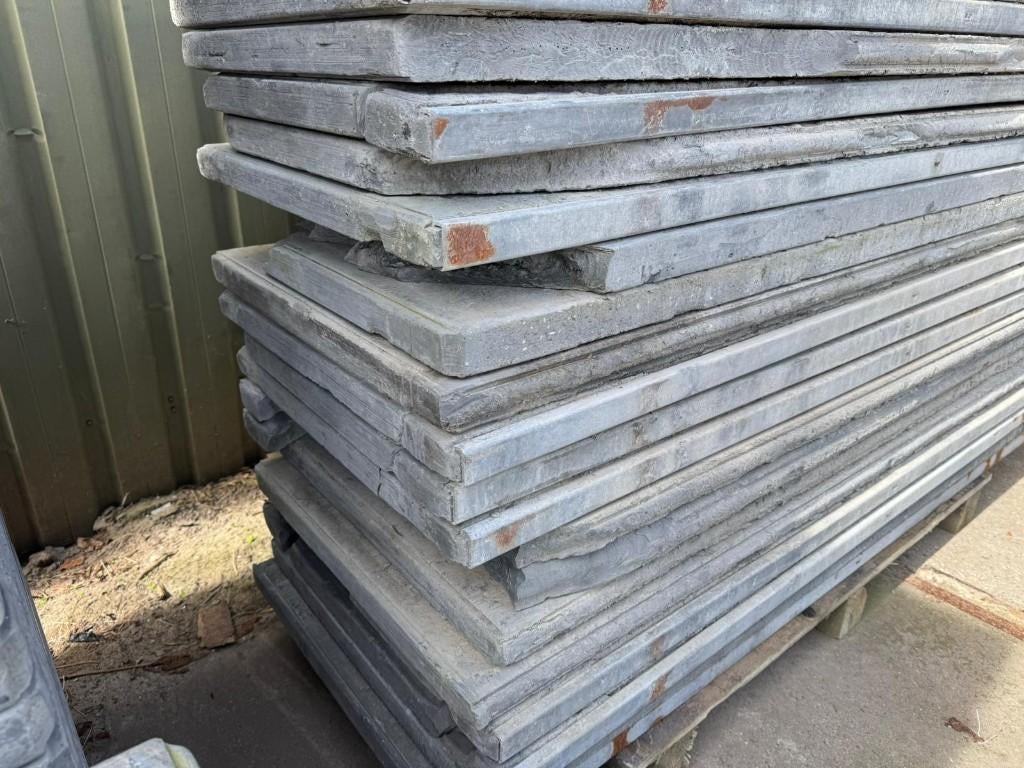 Kunststof steenschotten 175x65x5 cm C-keuze sterk  fundering, BHOVZ, Gebruikt, Tonny@mail-kunststofsteenschotten.nl, Ophalen of Verzenden