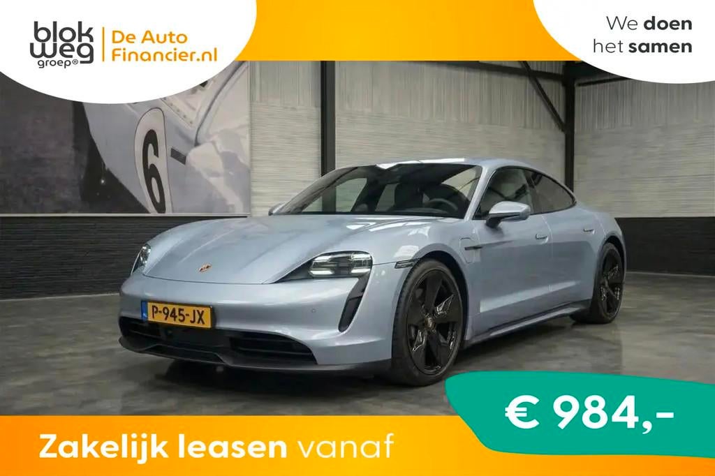 Porsche Taycan Performance plus 93kWh|Panodak|S € 57.900,0, Gebruikt, 4 stoelen, Sedan, Zilver of Grijs