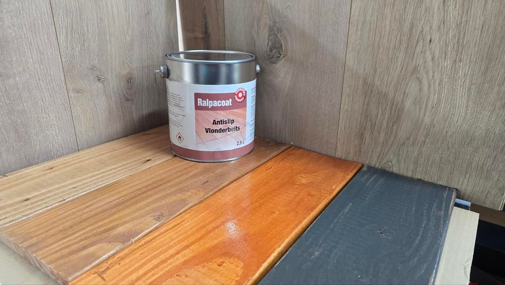 RalpacoatAntislip Vlonderbeits 2,5L, Overige kleuren, Beits, Ophalen of Verzenden, Minder dan 5 liter