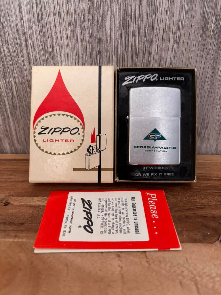 Georgia-pacific, Ophalen, Zo goed als nieuw, Aansteker