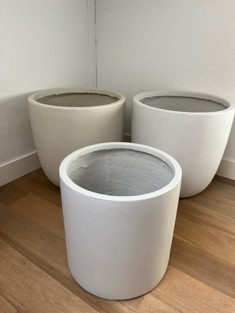3 grote potten voor binnen of buiten, Ophalen, Halfschaduw, Minder dan 100 cm