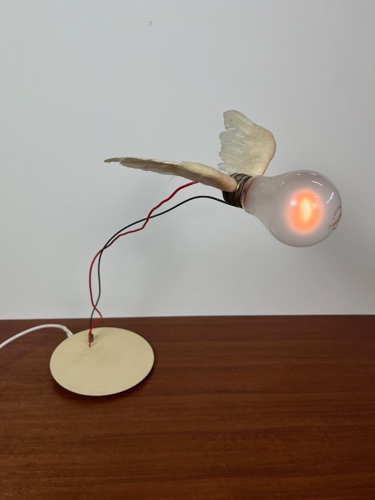 1e editie Lucellino vintage tafellamp van Ingo Maurer 1992, Ophalen of Verzenden, Gebruikt, Kunststof, Minder dan 50 cm