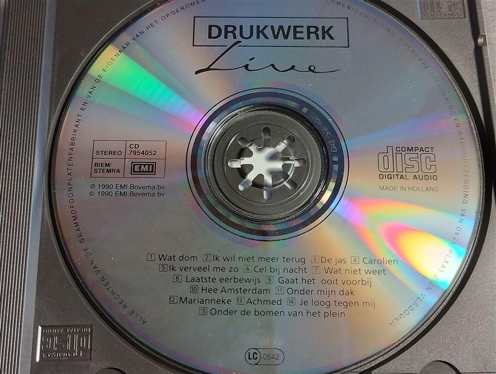 Drukwerk - Live, Ophalen of Verzenden, Zo goed als nieuw, Levenslied of Smartlap