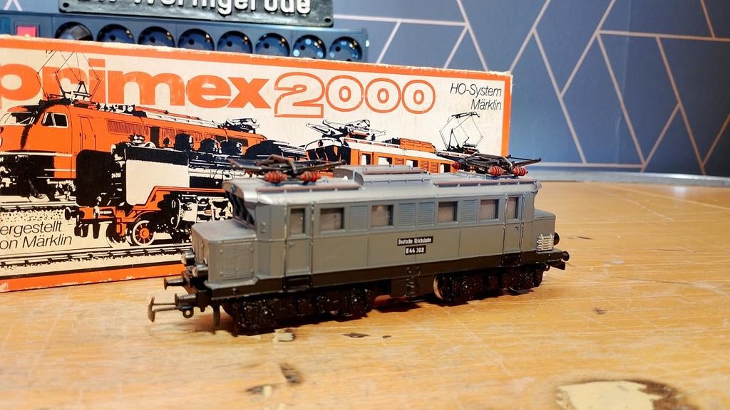 Märklin Primex 3011 E44 van de DRG in het grijs, Wisselstroom, Gebruikt, Locomotief, Ophalen of Verzenden