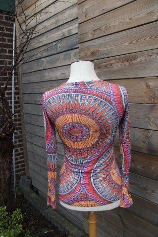 Overslagtuniek gekleurd Caroline Biss mt 36 Vaste prijs OPRU, Overige kleuren, Verzenden, Maat 36 (S), Gedragen