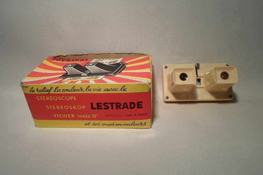 Stereoscope Lestrade Simplex + Veel Kaarten, Verzamelen, Speelgoed, Zo goed als nieuw, Ophalen of Verzenden