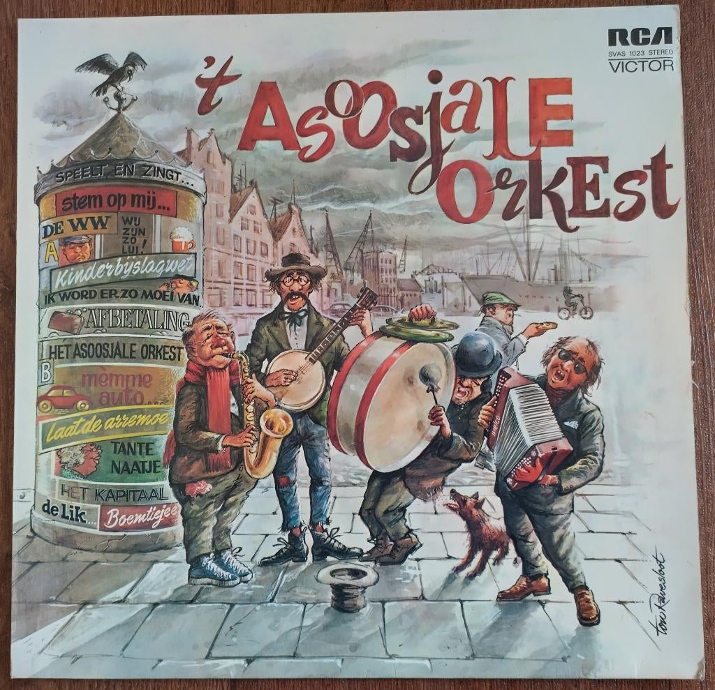 LP 't Asoosjale Orkest - 't Asoosjale Orkest 1972 SVAS 1023, Ophalen of Verzenden, Gebruikt, 12 inch, Overige genres