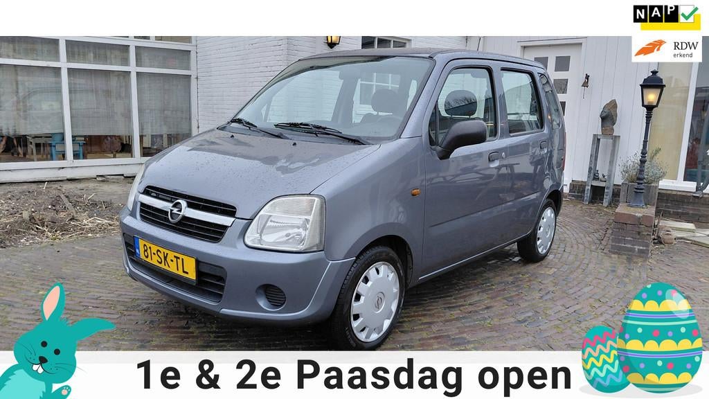 Opel Agila 1.2-16V Essentia van 2e eigenaar , APK tot 21-12-, Voorwielaandrijving, Stof, 4 cilinders, Met garantie (alle)