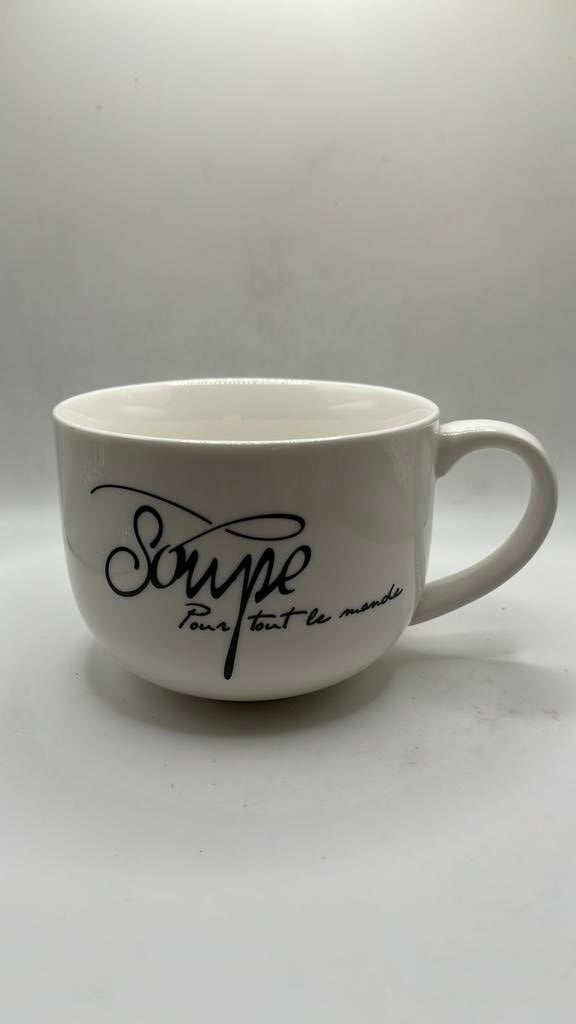 Rivièra Maison “Soupe pour tout le monde” ruime soepkom., Ophalen of Verzenden, Zo goed als nieuw, Gebruiksvoorwerp