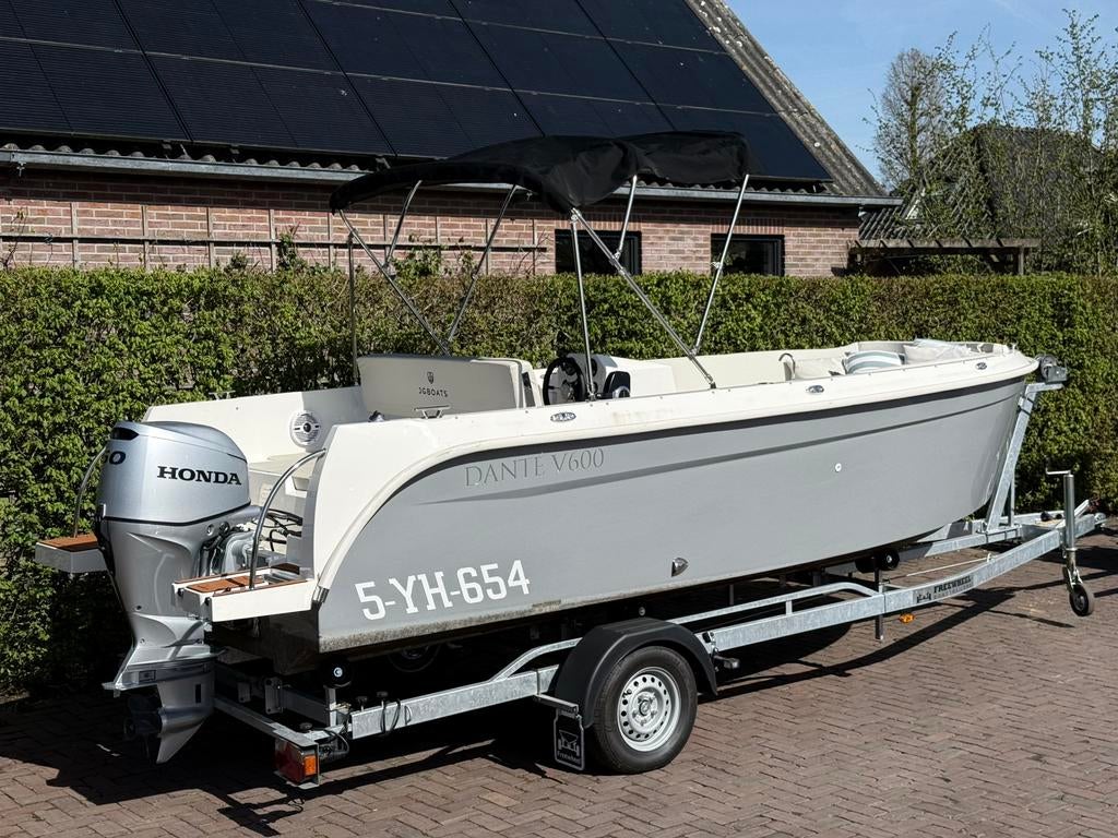 Consoleboot Dante 600 / NIEUWPRIJS €34900,-, Ophalen, Zo goed als nieuw, Snelvarend, 3 tot 6 meter