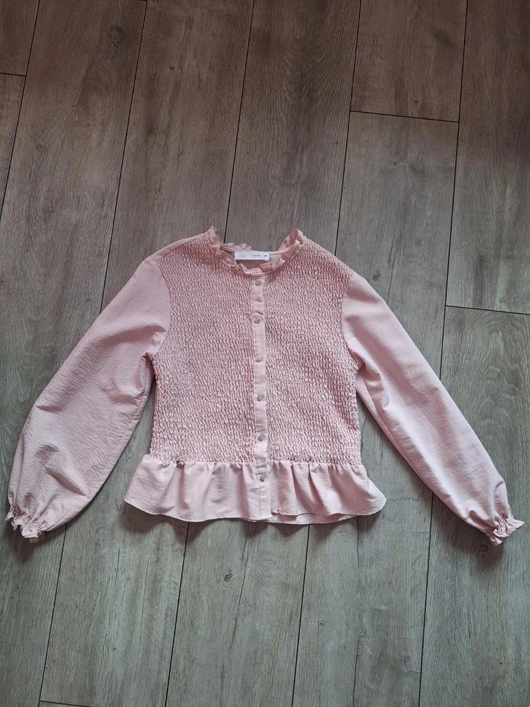 Roze blouse zara 152, Ophalen of Verzenden, Zo goed als nieuw, Meisje, Overhemd of Blouse