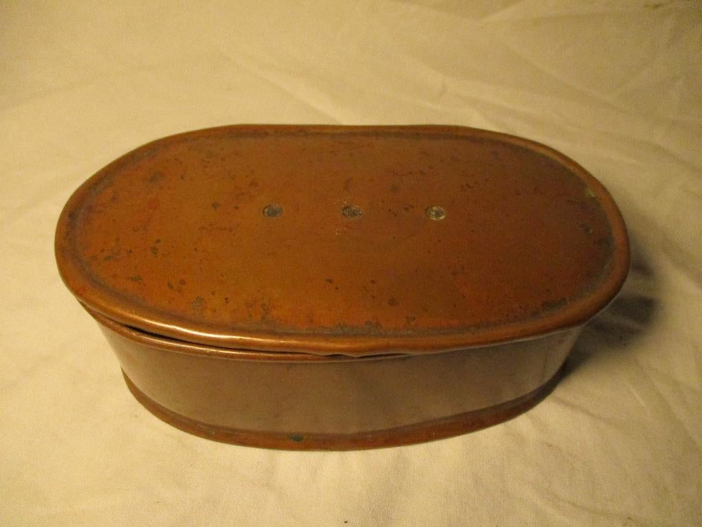 antiek koper munitie doosje ?, Ophalen of Verzenden, Landmacht, Nederland, Kist of Geocache