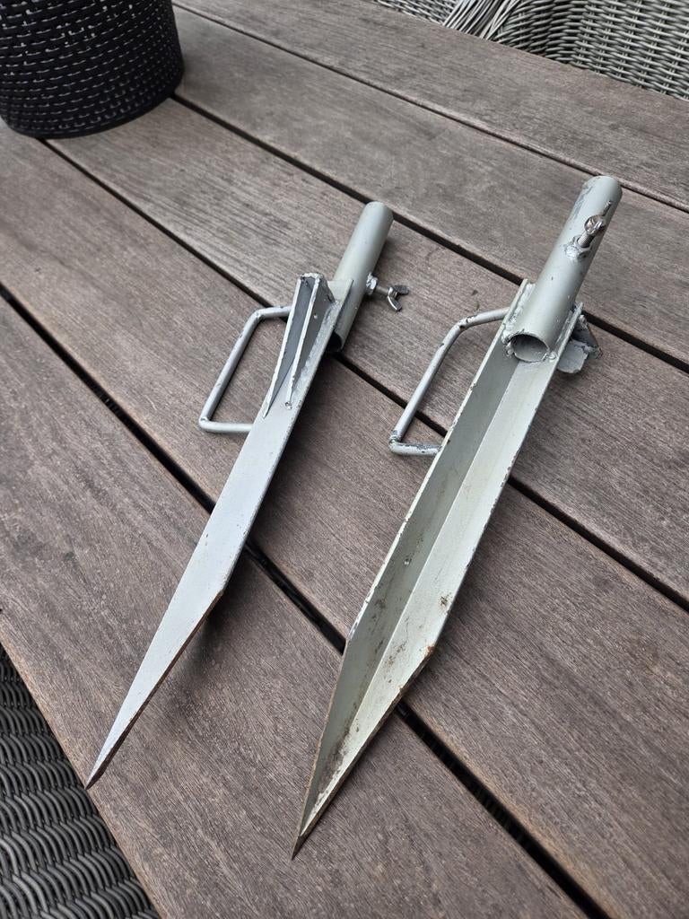 Parasolstandaard / Grondanker voor parasol, Ophalen of Verzenden, Gebruikt, Minder dan 1 meter, Parasolvoet