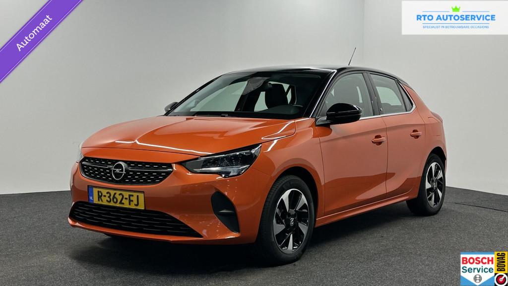 Opel Corsa-e Elegance 50 kWh 3 FASE SOH 92% NAVI CARPLAY ECC, 136 pk, Gebruikt, Zwart, Overige kleuren