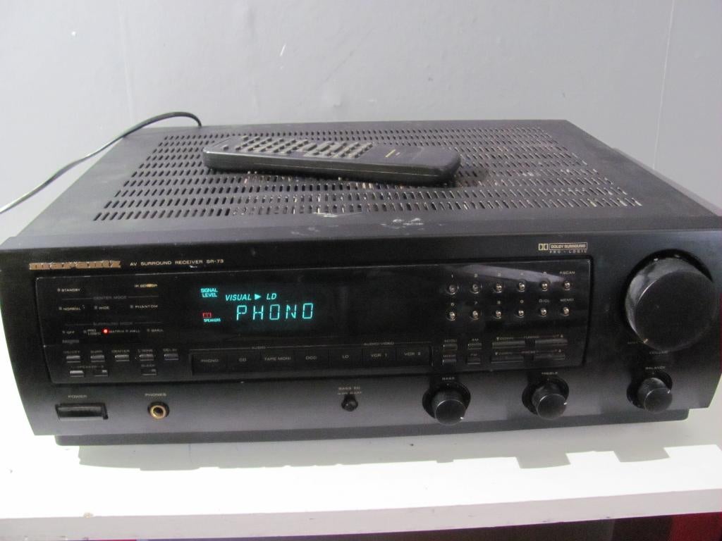 Marantz av surround receiver sr-73, Marantz, Ophalen of Verzenden, Zo goed als nieuw, 120 watt of meer