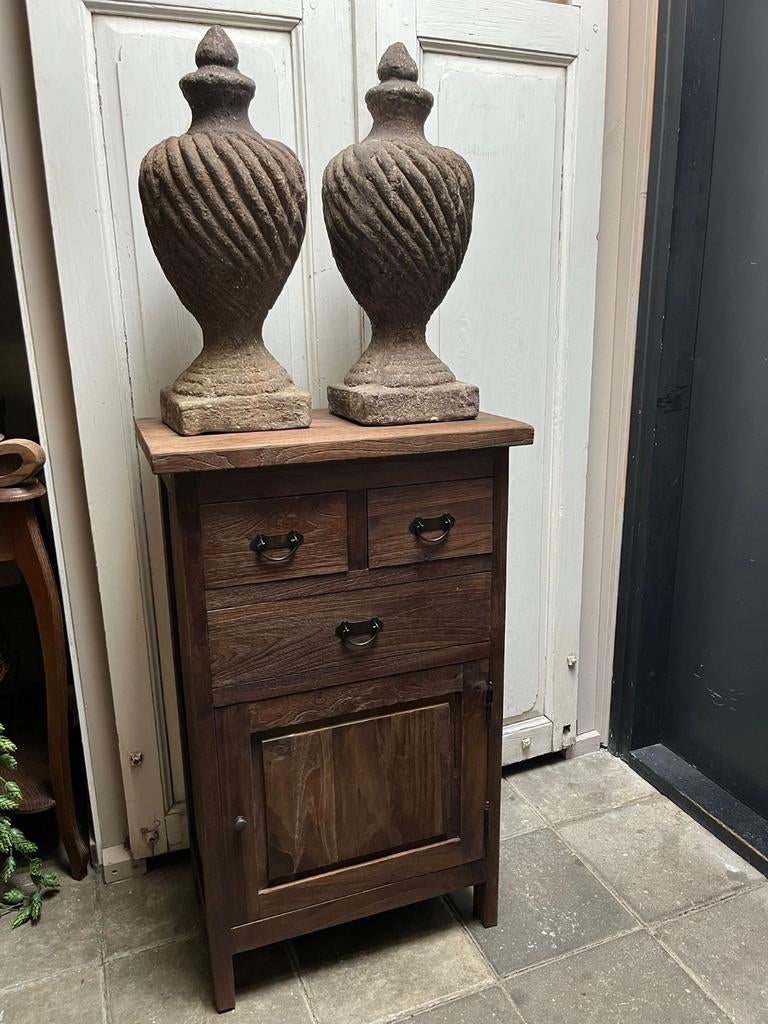 Oud houten kastje,kast sober,landelijk,hal, Ophalen, X, X, X