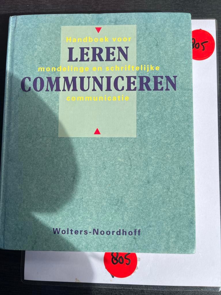 Handboek voor Leren Communiceren - Wolters-Noordhoff, Ophalen of Verzenden, Alpha, Zo goed als nieuw, HBO