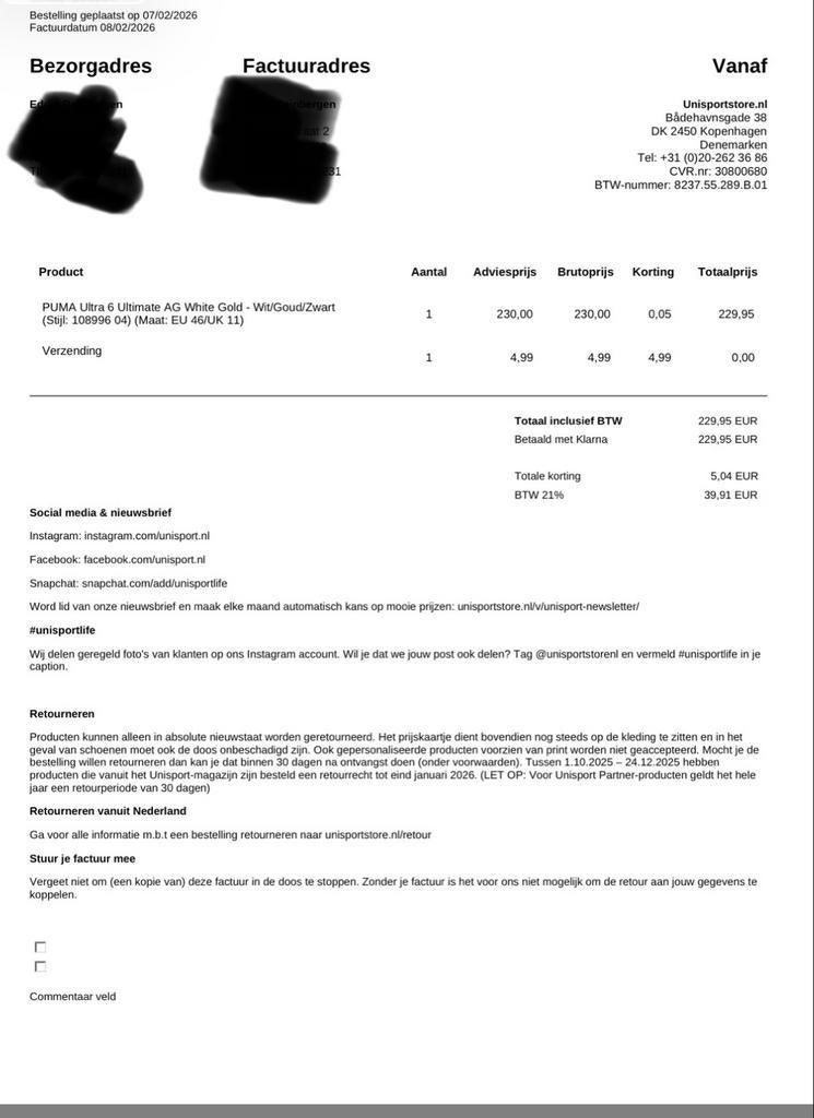 Puma Ultra Ultimate AG Voetbalschoenen Wit/Goud/Zwart, Maat XS of kleiner, Schoenen, Ophalen of Verzenden, Zo goed als nieuw