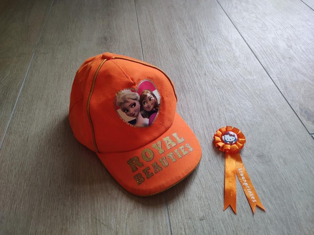 Oranje petje en broche, Koningsdag, Ophalen of Verzenden, Gebruikt, Overige typen, Oranje of Koningsdag
