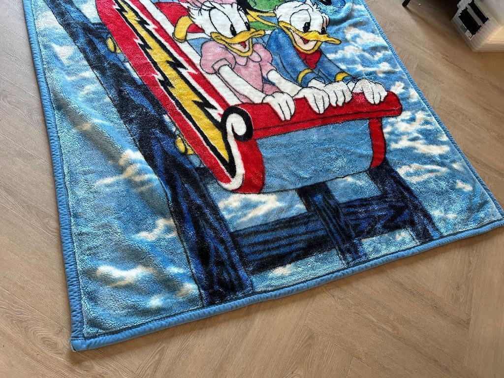 Vintage Jaren '80 Disney Achtbaan Deken 150x200cm, Verzamelen, Disney, Ophalen of Verzenden, Overige figuren, Zo goed als nieuw