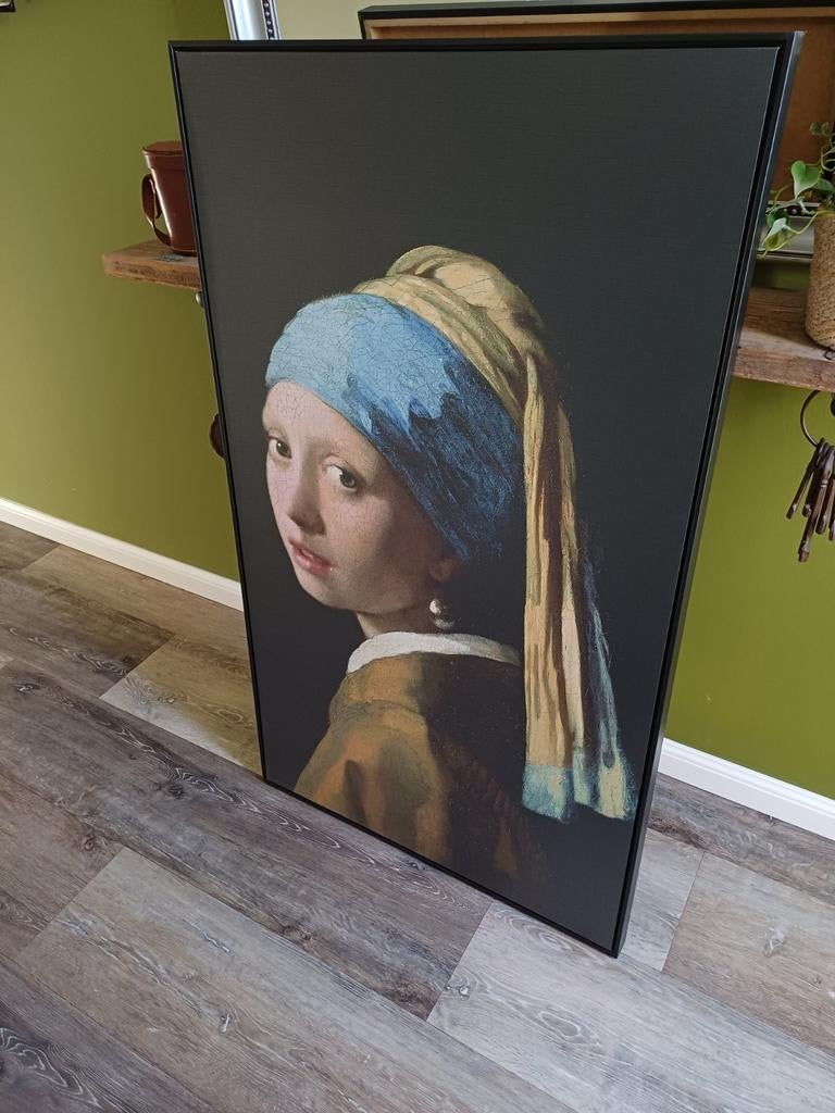 Meisje met de parel, Ophalen, Zo goed als nieuw, Schilderij, 75 cm of meer