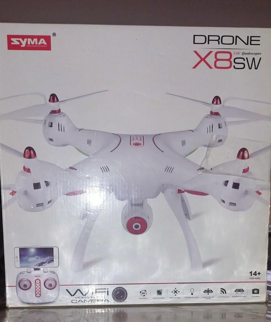 Syma X8SW met camera, Ophalen, Basiskwaliteit, Syma, Minder dan 100 meter