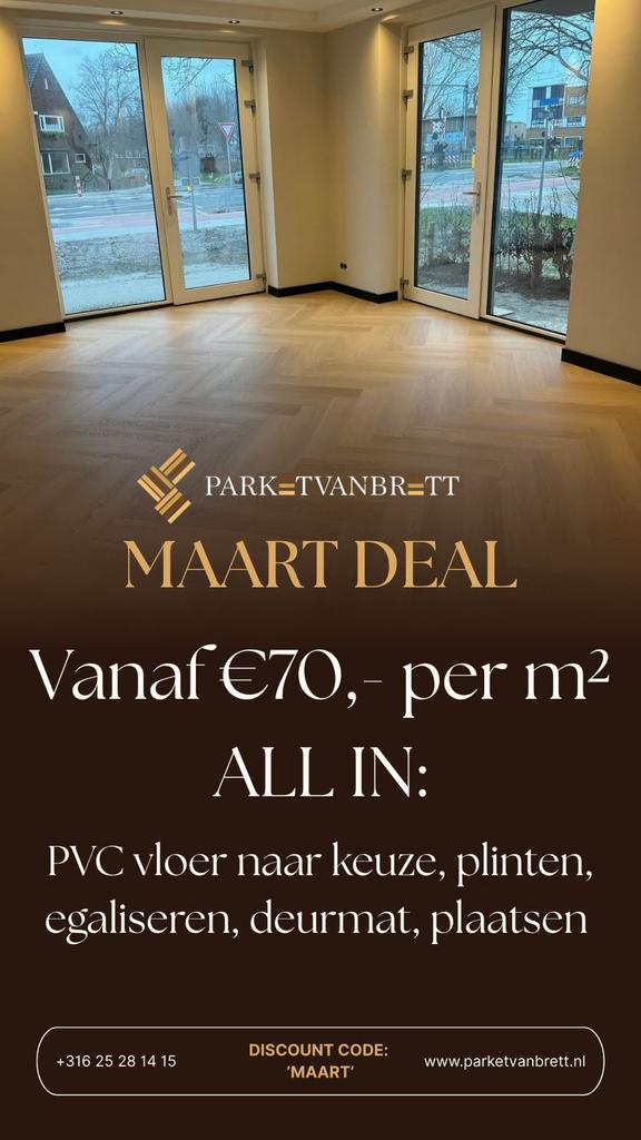 Vloerenlegger PVC, laminaat, traprenovatie - ParketvanBrett, Garantie, Laminaat of Parket