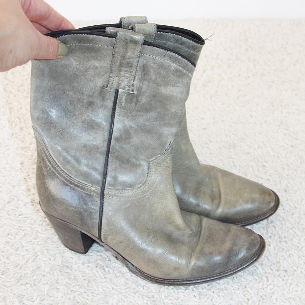 Vintage Leren Van Dalen Laarsjes 4 s17 (Maat 38) € 30,-, Overige kleuren, Ophalen of Verzenden, Zo goed als nieuw, Van Dalen