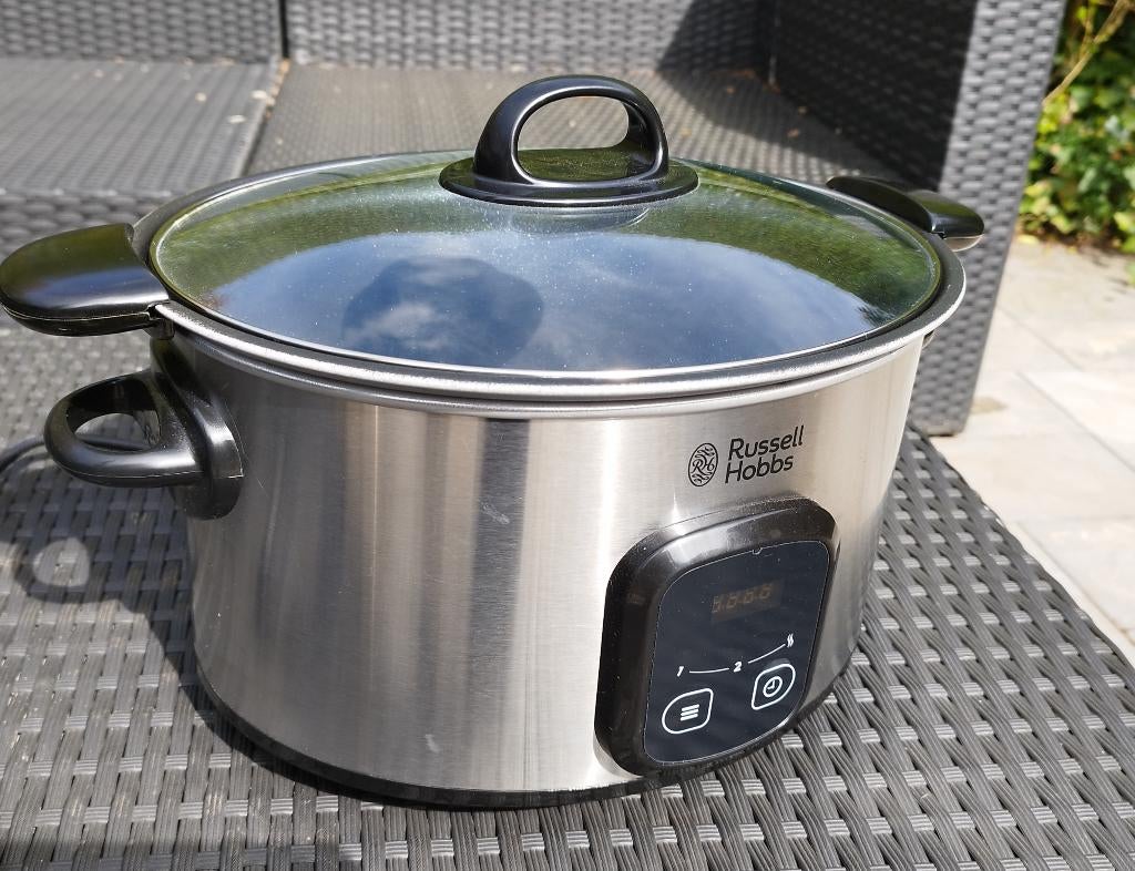 Russell Hobbs Slow Cooker 22750-56 MaxiCook Searing .6ltr., Witgoed en Apparatuur, Slowcookers, Ophalen, Timer, Zo goed als nieuw