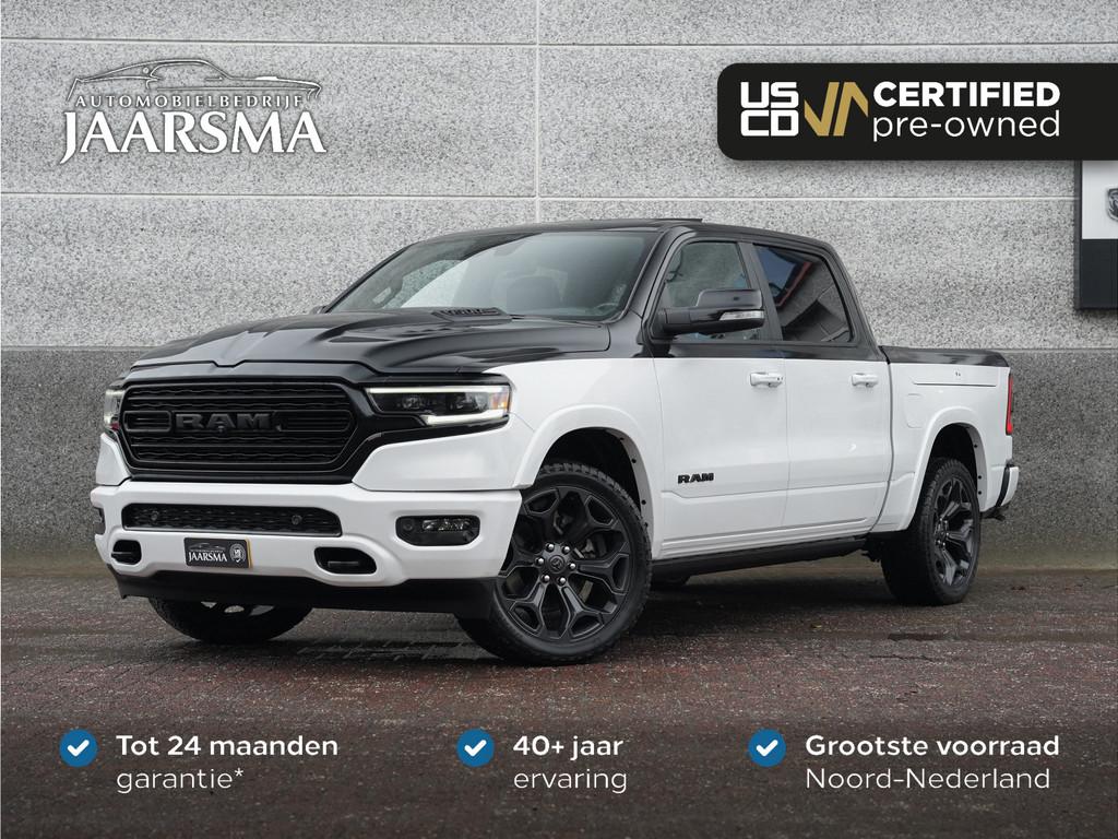 Dodge Ram 1500 5.7 V8 4x4 Crew Cab Limited Night |Adaptive C, Auto's, Automaat, Gebruikt, 402 pk, Wit