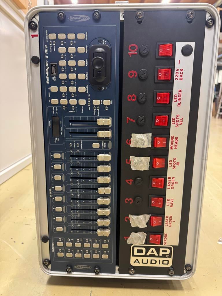 Showtec ScanMaster 2 MK II + DAP Audio Stroomverdeler, Muziek en Instrumenten, Ophalen, Gebruikt, Licht, Geluidgestuurd