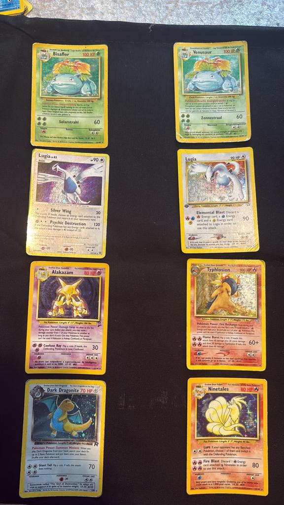 Pokemon kaarten veel van eerste editie, Ophalen of Verzenden, Zo goed als nieuw, Meerdere kaarten