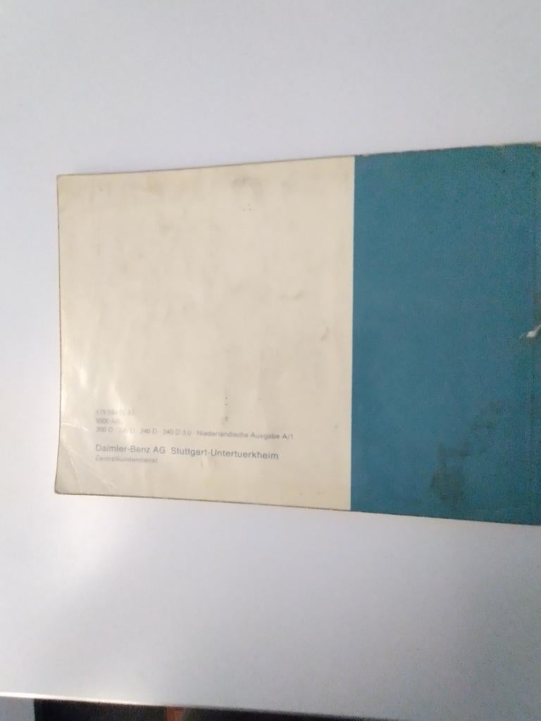 Mercedes W115 diesel instructieboekje, Ophalen of Verzenden