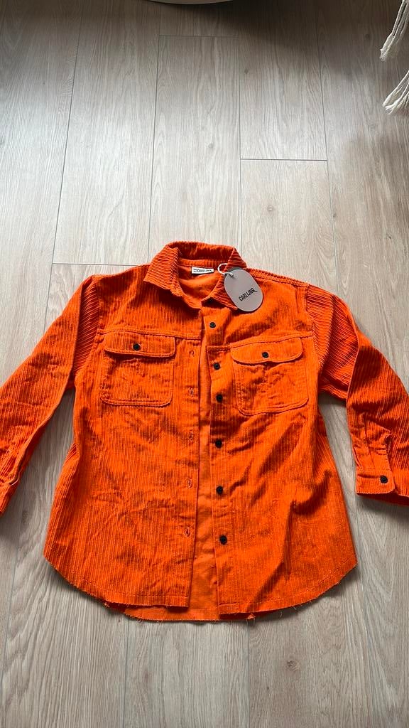 Carlijnq blouse overhemd jasje oranje maat 146 152 nieuw, Ophalen of Verzenden, Nieuw, Jongen of Meisje, Overhemd of Blouse