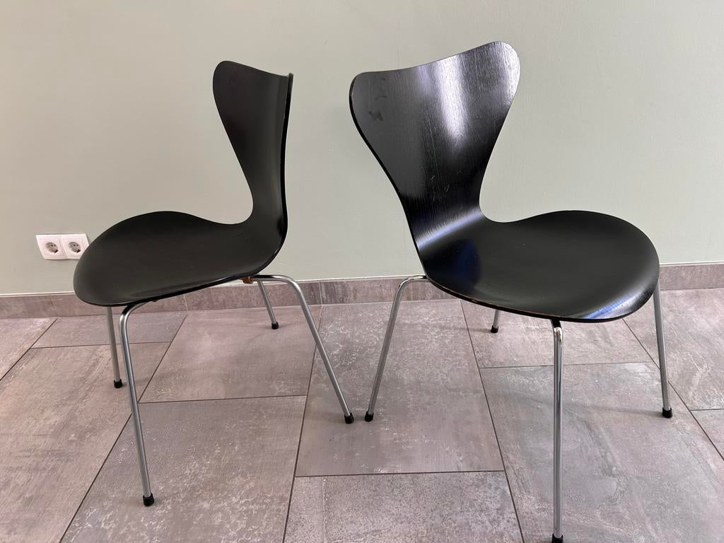 Fritz Hansen - vlinderstoel, Gebruikt, Twee, Zwart, Ophalen of Verzenden