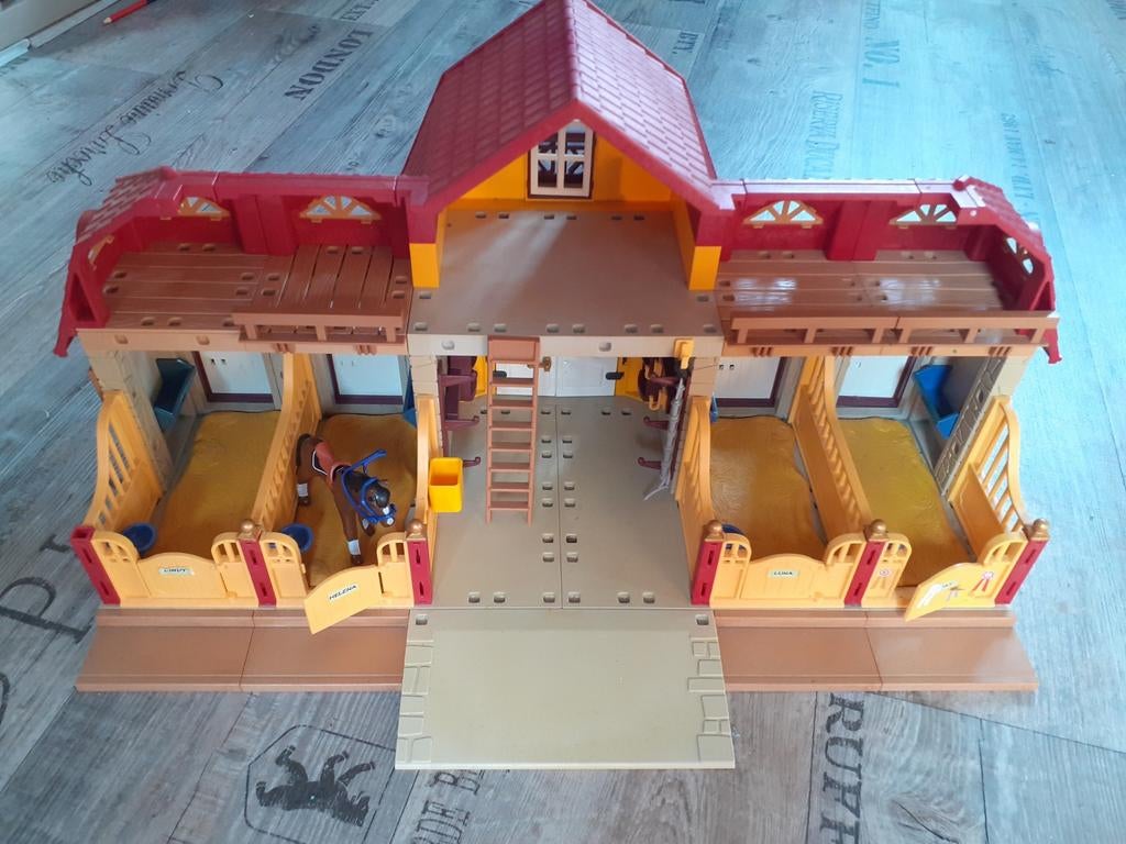 Playmobil grote paardenranch manege, Ophalen of Verzenden, Zo goed als nieuw