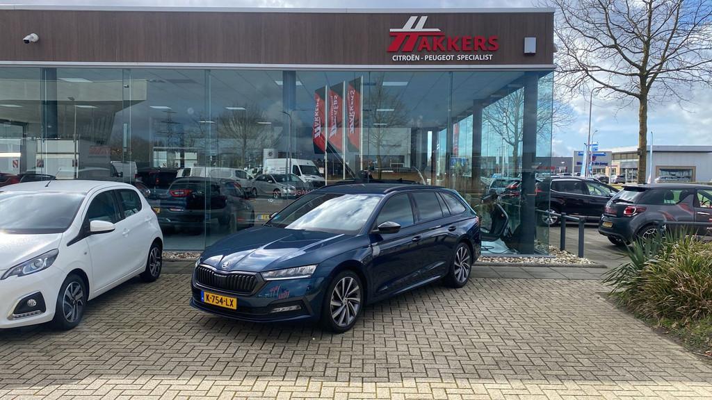 Skoda Octavia Combi 1.0 TSI Sport Business, Gebruikt, Euro 6, Blauw, Origineel Nederlands