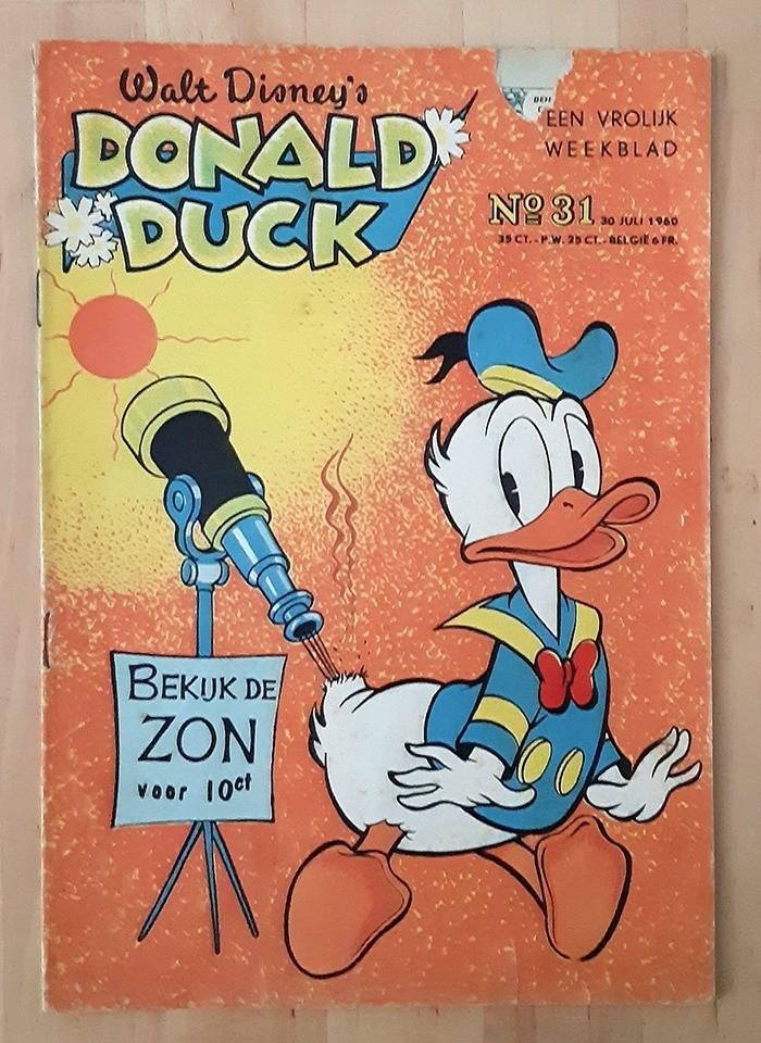 Donald Duck nr 31, 1960. Cover door Carl Barks, Gelezen, Eén stripboek, Ophalen of Verzenden, Diverse tekenaars en schrijvers