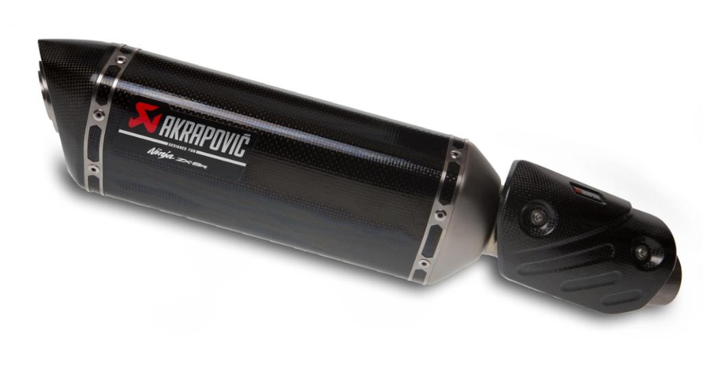 Akrapovič Carbon Uitlaat kawasaki ZX636R - ZX6R 2013 > 2026, Ophalen of Verzenden, Gebruikt