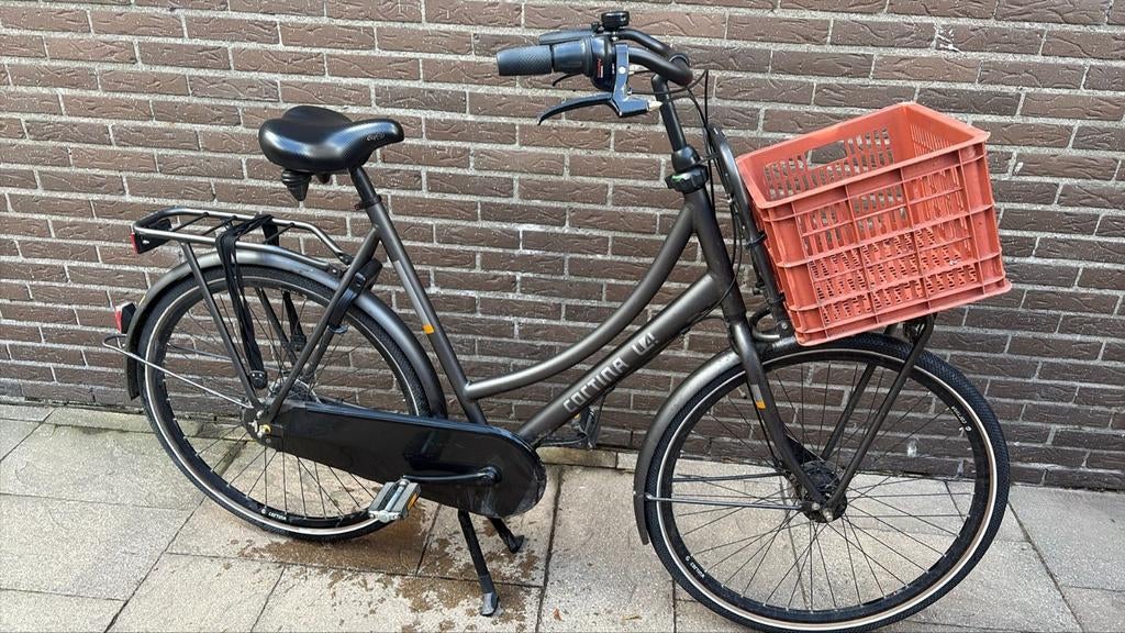 CORTINA U4 SOLID D61 ECLIPS BLACK MATT ND7 2024, Fietsen en Brommers, Fietsen | Dames | Omafietsen, Ophalen, Gebruikt, Versnellingen