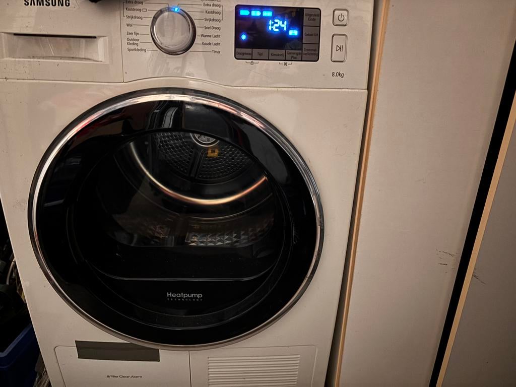 Warmtepomp droger met nieuwe aandrijfrollen, Ophalen, Gebruikt, 8 tot 10 kg, Voorlader