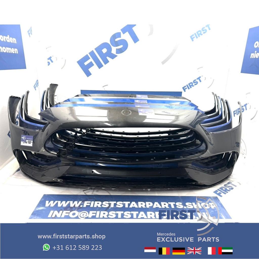 W206 BUMPER AMG VOORBUMPER S206 2021-2026 A2068858401 ZWART, Gebruikt, -, Voor, Ophalen of Verzenden