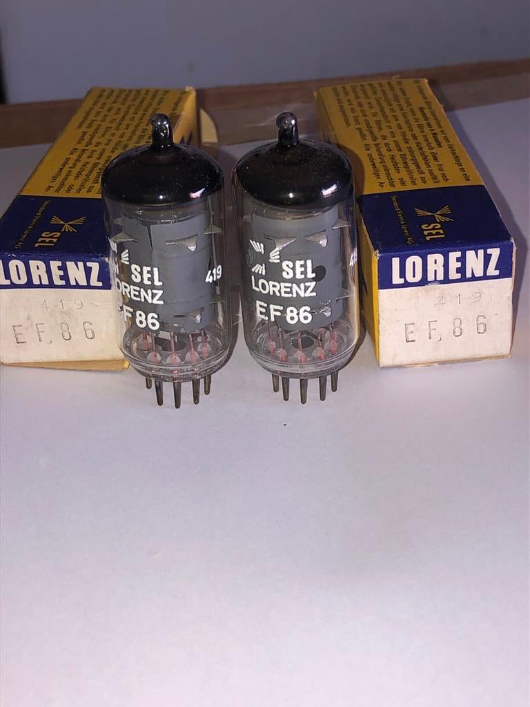 Lorenz EF86 Matched Paar Buizen NOS NIB Made in Germany, Ophalen of Verzenden
