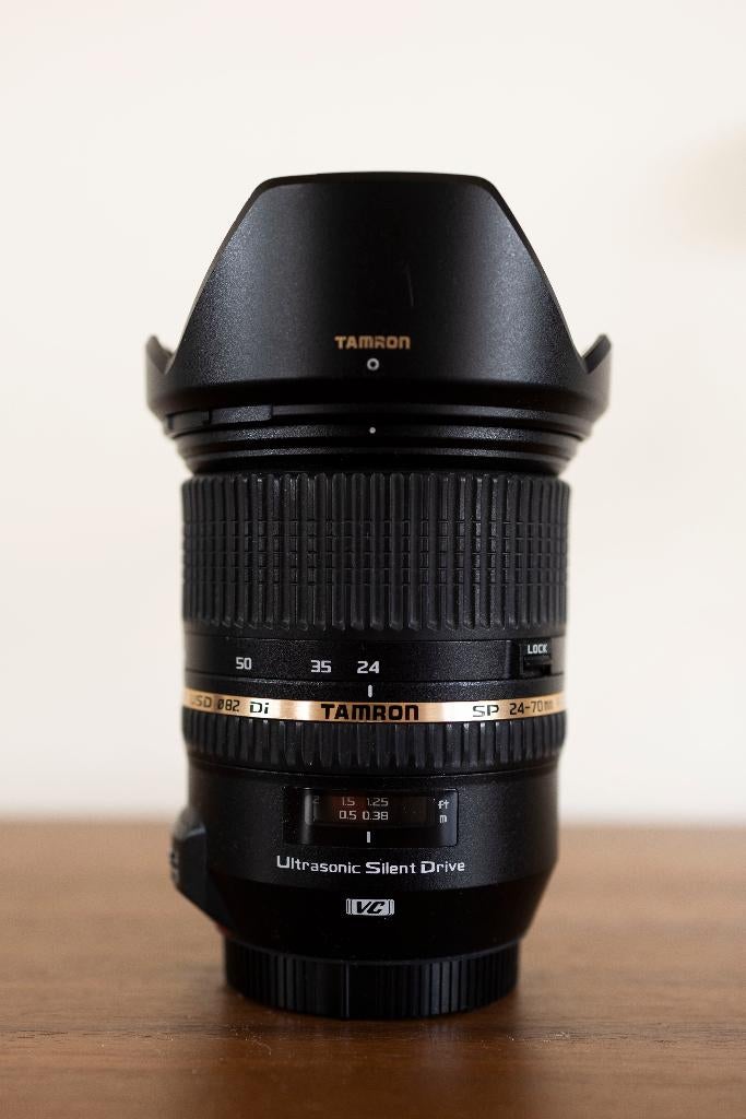 Tamron 24-70mm 2.8 lens voor Canon EF, Audio, Tv en Foto, Fotografie | Lenzen en Objectieven, Ophalen of Verzenden, Gebruikt, Telelens