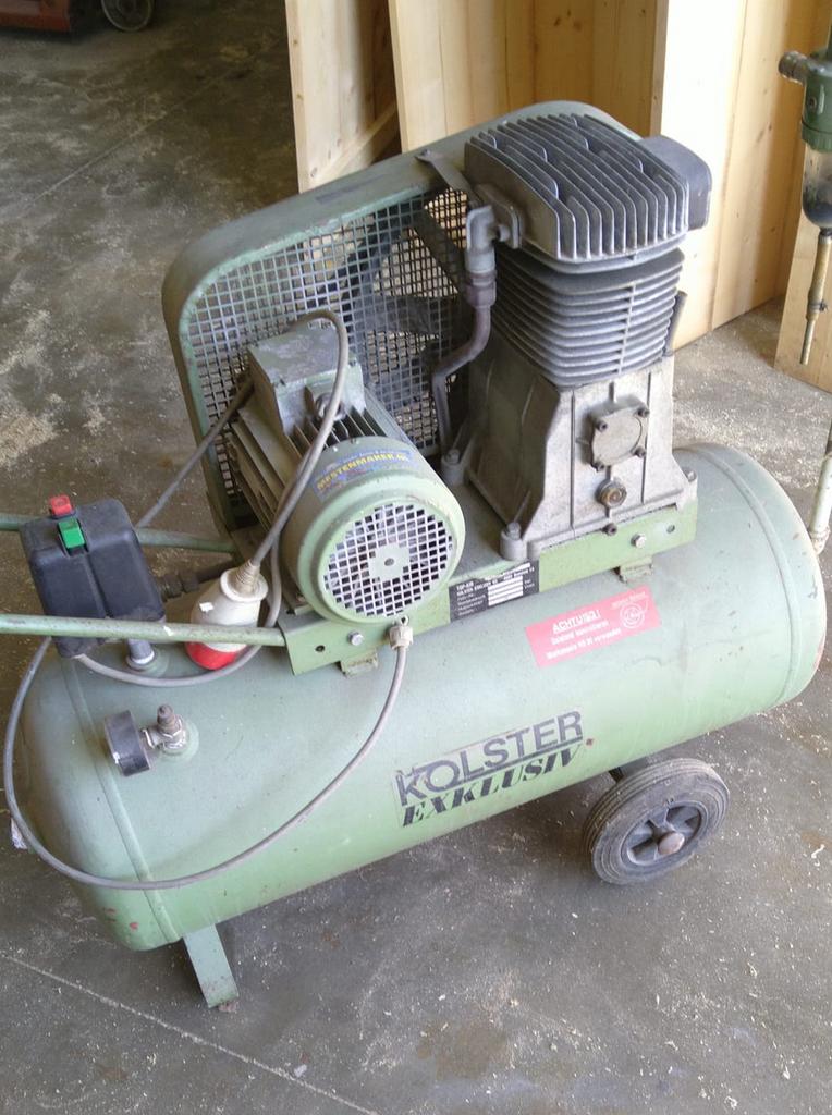 Te koop Kolster compressor 380 volt, 100 liter of meer, Ophalen of Verzenden, Zo goed als nieuw
