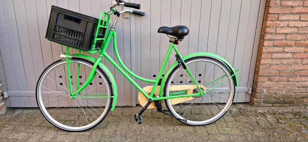 Nette fiets met pakkendrager, Ophalen, Staal