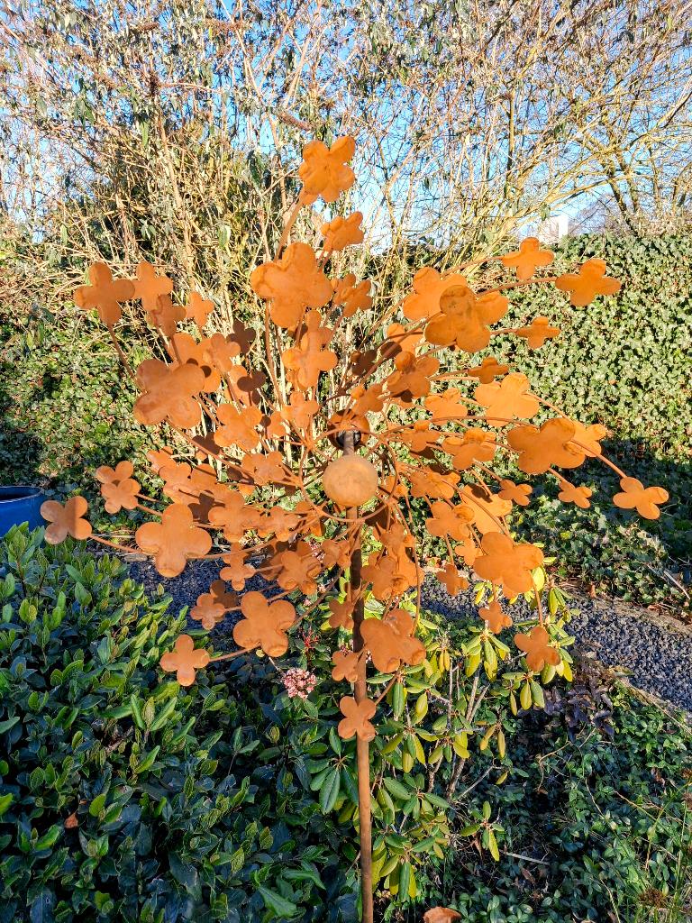 Windmolen roest klavertje 4 op tuinsteker., Ophalen of Verzenden, Nieuw
