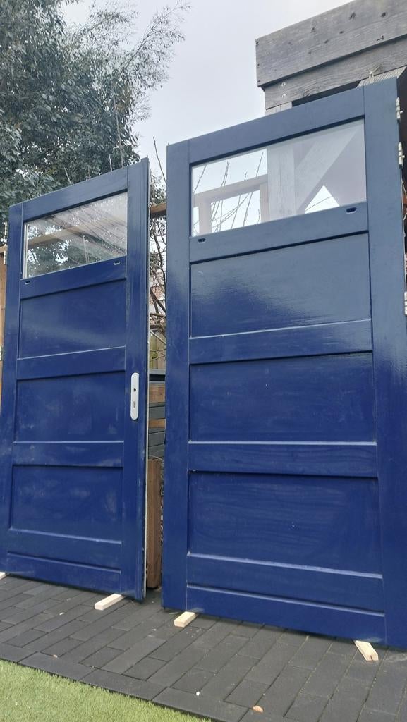 Garagedeuren poortdeuren groot formaat, Tuin en Terras, Tuinpoorten, Ophalen