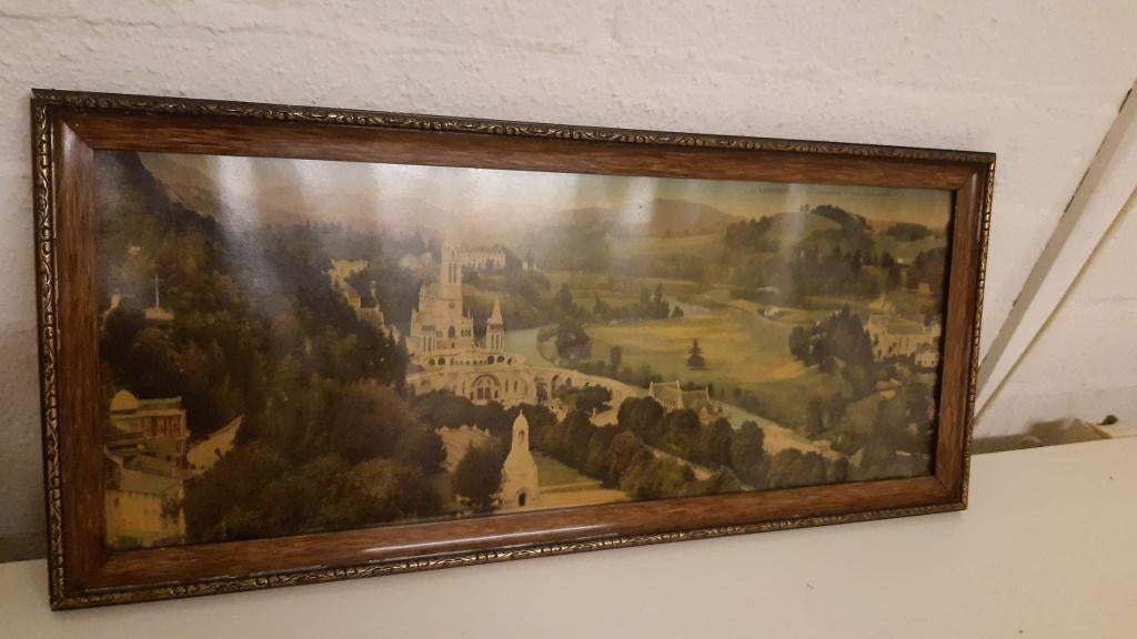 Lourdesschilderij, Antiek en Kunst, Kunst | Schilderijen | Klassiek, Ophalen of Verzenden