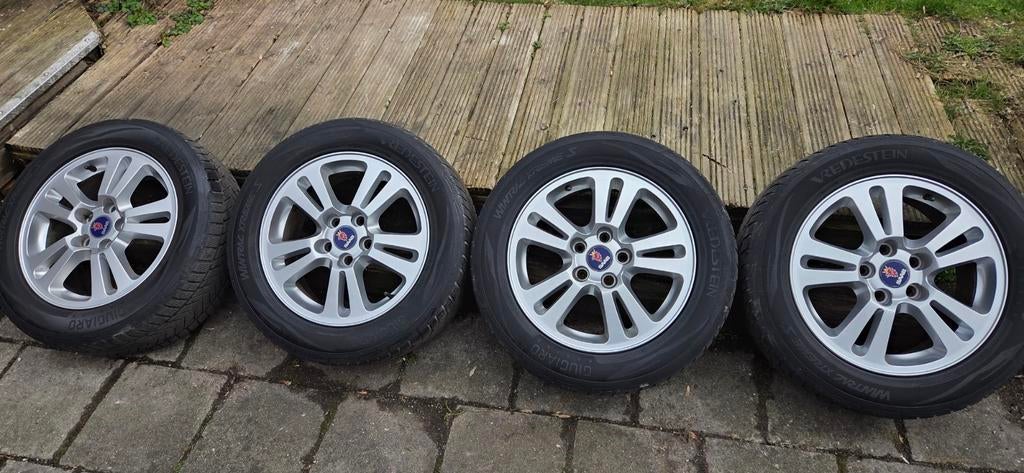 Saab winterbanden 16 inch velgen, Ophalen, 215 mm, Velg(en), 16 inch
